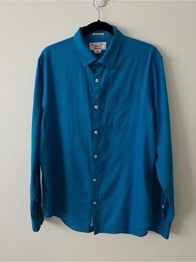 Original Penguin blue Button-Down Long Sleeve Shirt size large